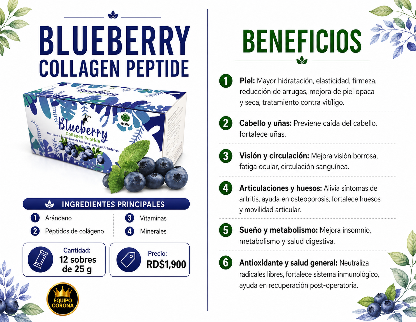 Blueberry Collagen Peptide