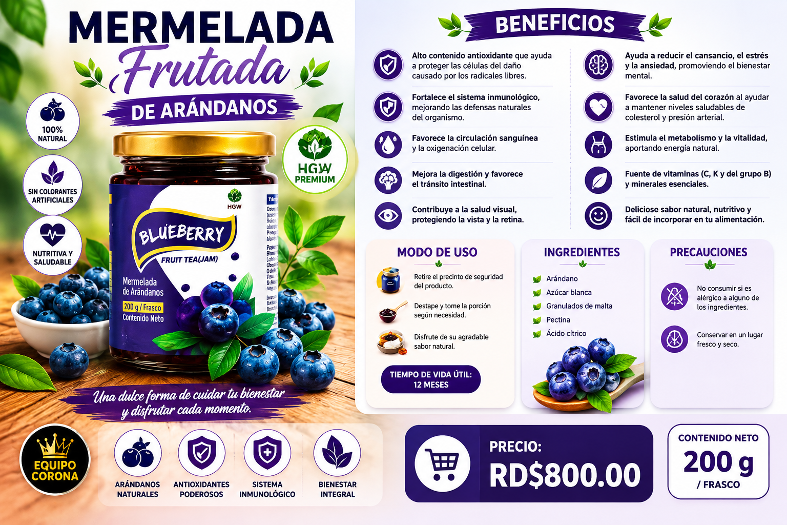 Mermelada de Arándanos